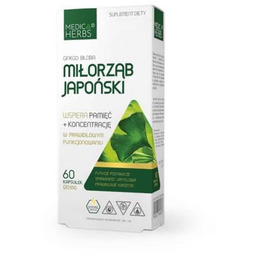 Medica Herbs Miłorząb Japoński Ginkgo Biloba 120 mg,