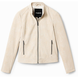 Kurtka w stylu biker ze skóry ekologicznej