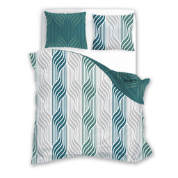 Faro Pościel flanelowa 140x200 Pure Flannel 008 zielona