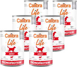 CALIBRA Dog Life Adult Beef with Carrots 6x400g