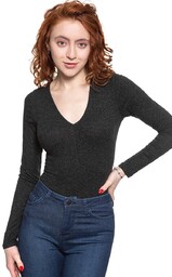 Damski sweter Lee V-NECK BODY M