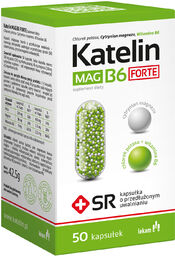 Katelin Mag B6 Forte, 50 kapsułek o przedłużonym