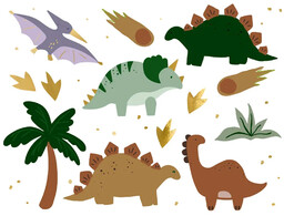 Tatuaże zmywalne Dinozaury
