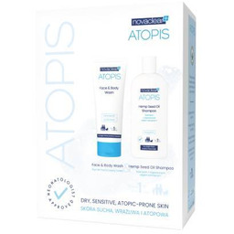 NovaClear Atopis Zestaw Płyn do mycia twarzy