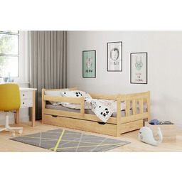 Marinella Łóżko Drewniane Z Sosny Solidne Skandynawskie Nowoczesne