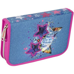 HAMA Piórnik Crazy Cat 139125 z wyposażeniem