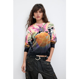 Desigual sweter z nadrukiem Lacroix
