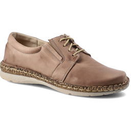 Wasak Beżowe Półbuty Damskie Wygodne Obuwie