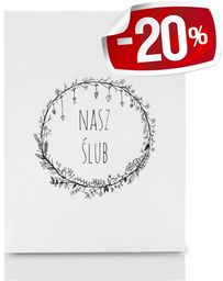 Koperta Nasz ślub BW na zdjęcia A4 21x30