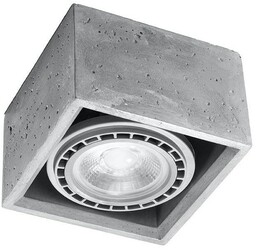 Sollux Kwadratowa lampa sufitowa SL.0883 betonowa do sypialni