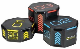 Skrzynie plyometryczne zestaw 3 sztuki Octagon Soft PYOBS01
