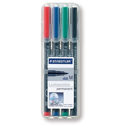 Foliopis Lumocolor Permanent M 4 Kolory Etui