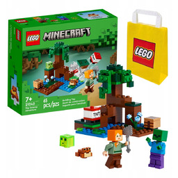 LEGO Minecraft 21240 Przygoda na mokradłach + Torba