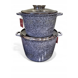 Garnki Granitowe ZL-7066 6L 10L 24/28cm Na Indukcję