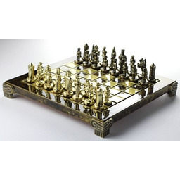 Piękne Szachy Metalowe Mosiężne Na Prezent