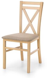 Krzesło tapicerowane Dariusz dąb sonoma,beżowy