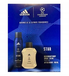 Adidas Uefa Star Zestaw Kosmetyków Dla Mężczyzn Woda