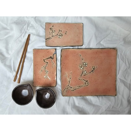 Pakamera Ceramiczny zestaw do sushi dla 2 osób