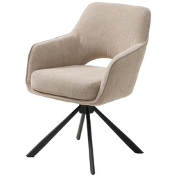 Krzesło obrotowe do jadalni Cowley, beżowe (54900004)