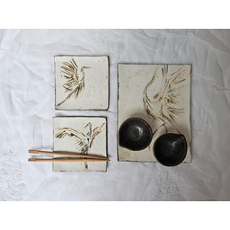 Pakamera Ceramiczny zestaw do sushi dla 2 osób