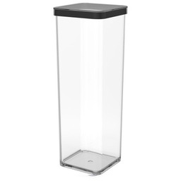 Rotho Pojemnik na przysmaki kwadratowy 2.0L LOFT transparentny/czarny