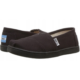 Toms Czarne Trampki Wsuwane Płócienne Na Płaskiej Podeszwie
