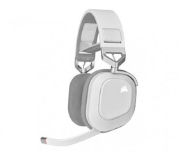 Corsair HS80 RGB Wireless Nauszne Biały Słuchawki bezprzewodowe