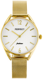 ZEGAREK DAMSKI złoty PERFECT F347 (zp953b) + BOX