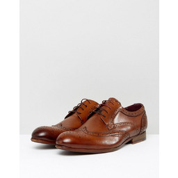 TED BAKER MĘSKIE BRĄZOWE MOKASYNY ZE SKÓRY NATURALNEJ