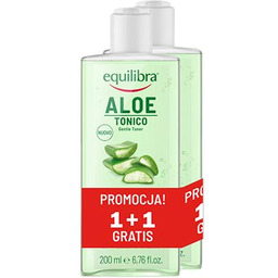 EQUILIBRA Aloesowy Tonik do twarzy, 2x200ml