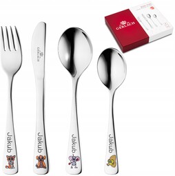 Sztućce dla Dzieci Gerlach Pychotki Grawer na Chrzest