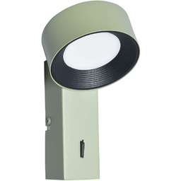 Kinkiet metalowy zielony z włącznikiem WL-47390-1-GRN z serii