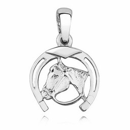 Elegancki rodowany srebrny wisior koń konik kucyk srebro