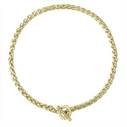 Gruby pozłacany choker lisi ogon naszyjnik łańcuch