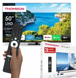 Telewizor 50" Google Tv/asystent Google 4K Ultra Hd
