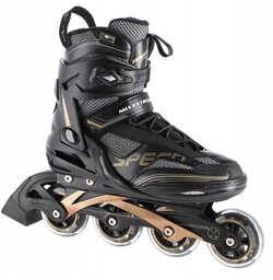Rolki Łyżworolki Nils Extreme Czarno-złoty Rozm. 44