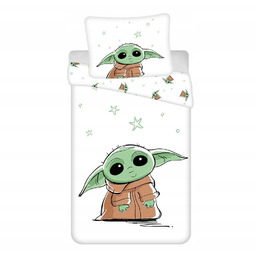 Pościel Star Wars Baby Yoda biała Jerry Fabrics