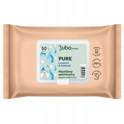 LUBA Family Pure nawilżany papier toaletowy 50szt