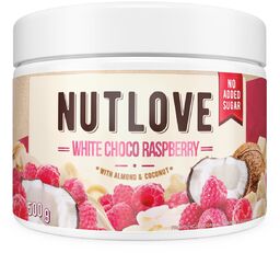 Allnutrition Nutlove White Choco Raspberry, krem na bazie