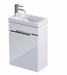 Oristo Silver szafka z umywalką 40x55x22cm biały połysk