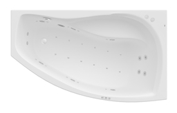 Roca Nicole wanna 160x95cm prawa z hydromasażem Smart