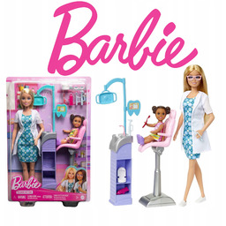 Lalka Barbie Kariera Lekarz Dentystka Zabawka Dla Dziewczynki