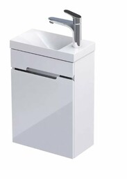 Oristo Silver szafka z umywalką 40x55x22cm biały połysk