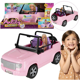 Samochód dla lalek, auto kabriolet dla lalek 38x19x21cm