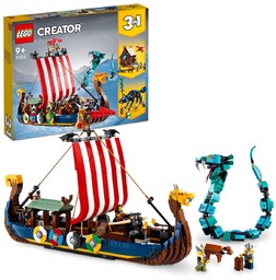 LEGO Creator, klocki, Statek wikingów i wąż