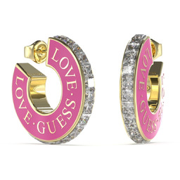 Biżuteria GUESS JUBE04083JWY. Kolczyki, Kolor różowy. Kobieta.