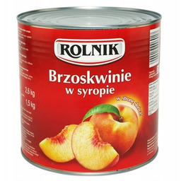 Brzoskwinie Rolnik w syropie - całe owoce