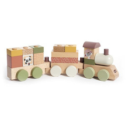 Drewniany Pociąg z wagonikami Tiny Love 1505400458 Boho