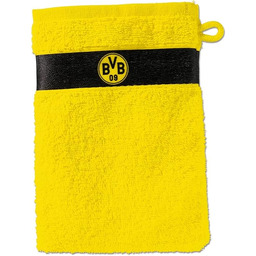 Borussia Dortmund Unisex dziecięce rękawice do mycia, czarne/żółte,