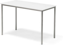 Stół SONITUS, 1400x700x900 mm, laminat HPL biały, szary